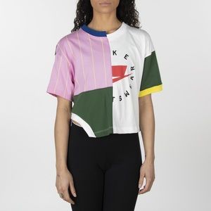 Nike NSW 90s Sportswear Patch Crop Top Tee White